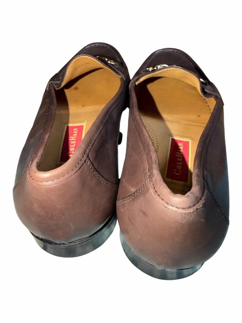 Cole Haan Brown Leather Horsebit Loafers